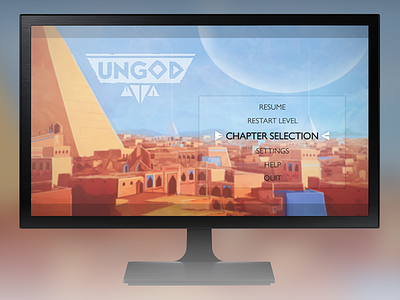 UNGOD - Main Menu game mainmenu menu unity