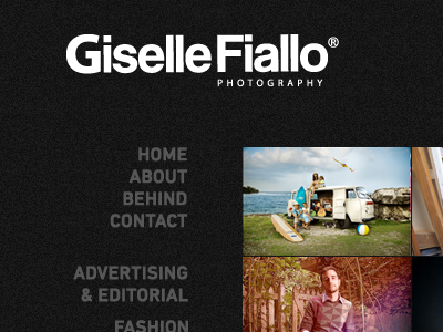 Giselle Fiallo giselle fiallo home page menu photography web web design