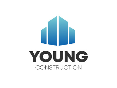 Young Construction : Logo Design brand design branding construction guidelines illustration logo logo design