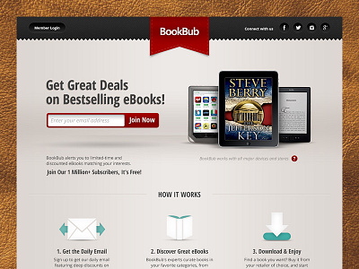 Book Bub : Homepage Concept