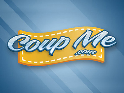 Coup Me Logo blue coupon illustration illustrator logo orange