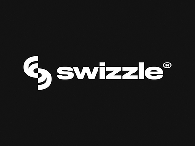 Swizzle® Logo black and white brand brand logo branding branding design emblem emblem design emblem logo logo logo design logotype logotype design mark monochrome swizzle