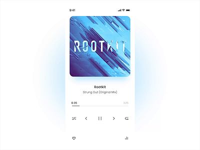 Music Player after effects android animation app design clear design ios minimalism mobile mobile app music music app music player player ui design ux design white