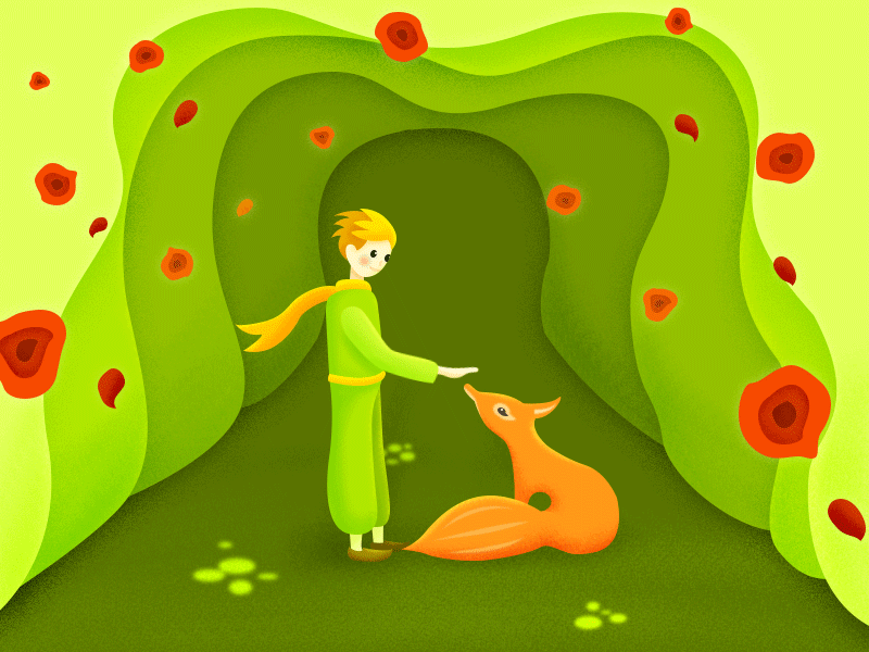 The Little Prince illustration lovely animals
