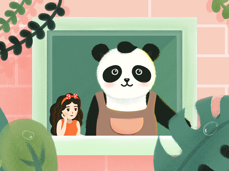 Mr. Panda illustration lovely animals