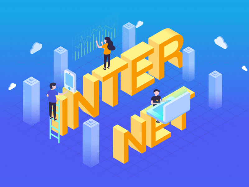 2.5d Internet illustration illustration ui