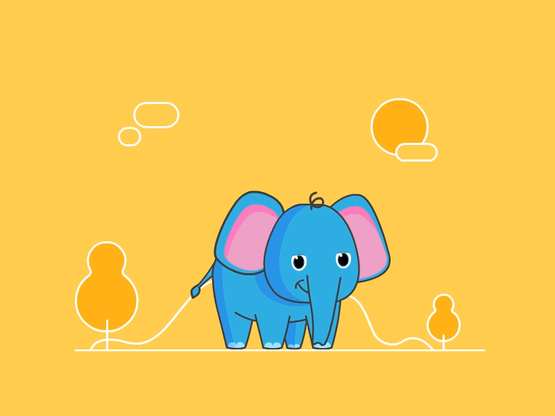 Character Morphing 2d animation alphabet character elephant flat design gif morphing transforming