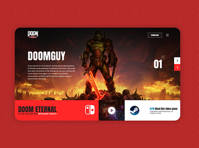 DOOMGUY design game photoshop ui uidesign uxdesign webdesign