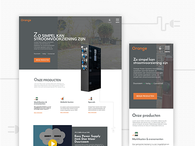 Orange Power Systems graphic design uidesign uiux webdesign