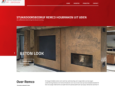 Stukadoorsbedrijf Uden modern ui design webdesign