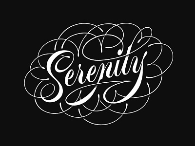 Serenity design handlettering handmade lettering