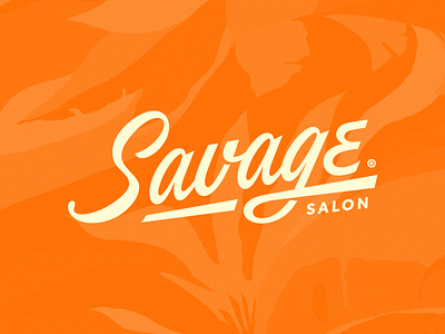 Savage Salon beautycenteridentity beautycenterlogo brand design brand identity branding design identitydesign lettering logo logodesign salonlogo