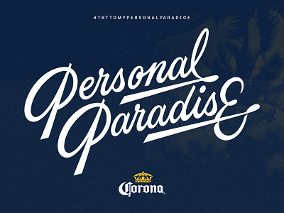 Personal Paradise campaign lettering logo