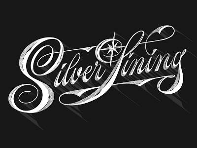 Silver Linging design handlettering lettering