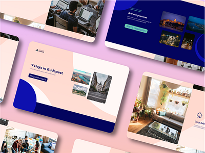 Desktop website design | 7 Days in Budapest by CoWork Division design graphic design web design website design