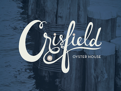 Crisfield Logo class project logo oyster restaurant