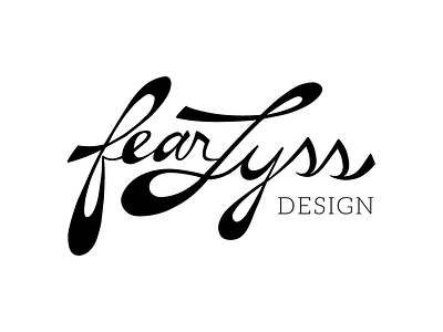 fearLyss branding logo personal typography