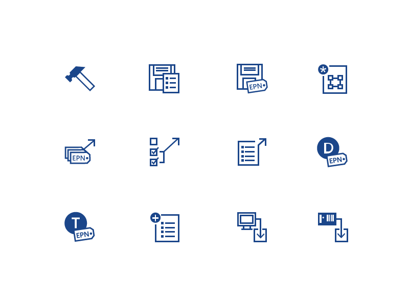 Icons for a Process Application by Alyssa Castellano on Dribbble