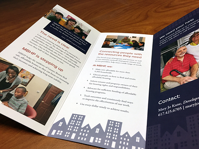 MBHP Tri-Fold Brochure affordable housing boston homeless housing non-profit