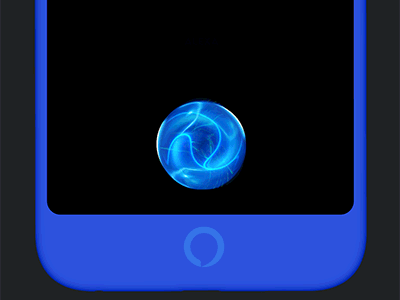 Loader sphere in Phone assistant design digital light phone spheres ui voice