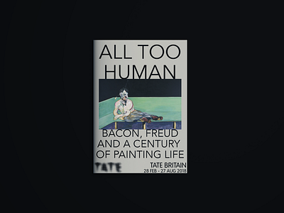 All Too Human - Tate Exhibition Brochure Mock