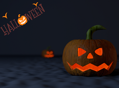 Happy halloween after affects cinema 4d design helloween illustration modeling typography