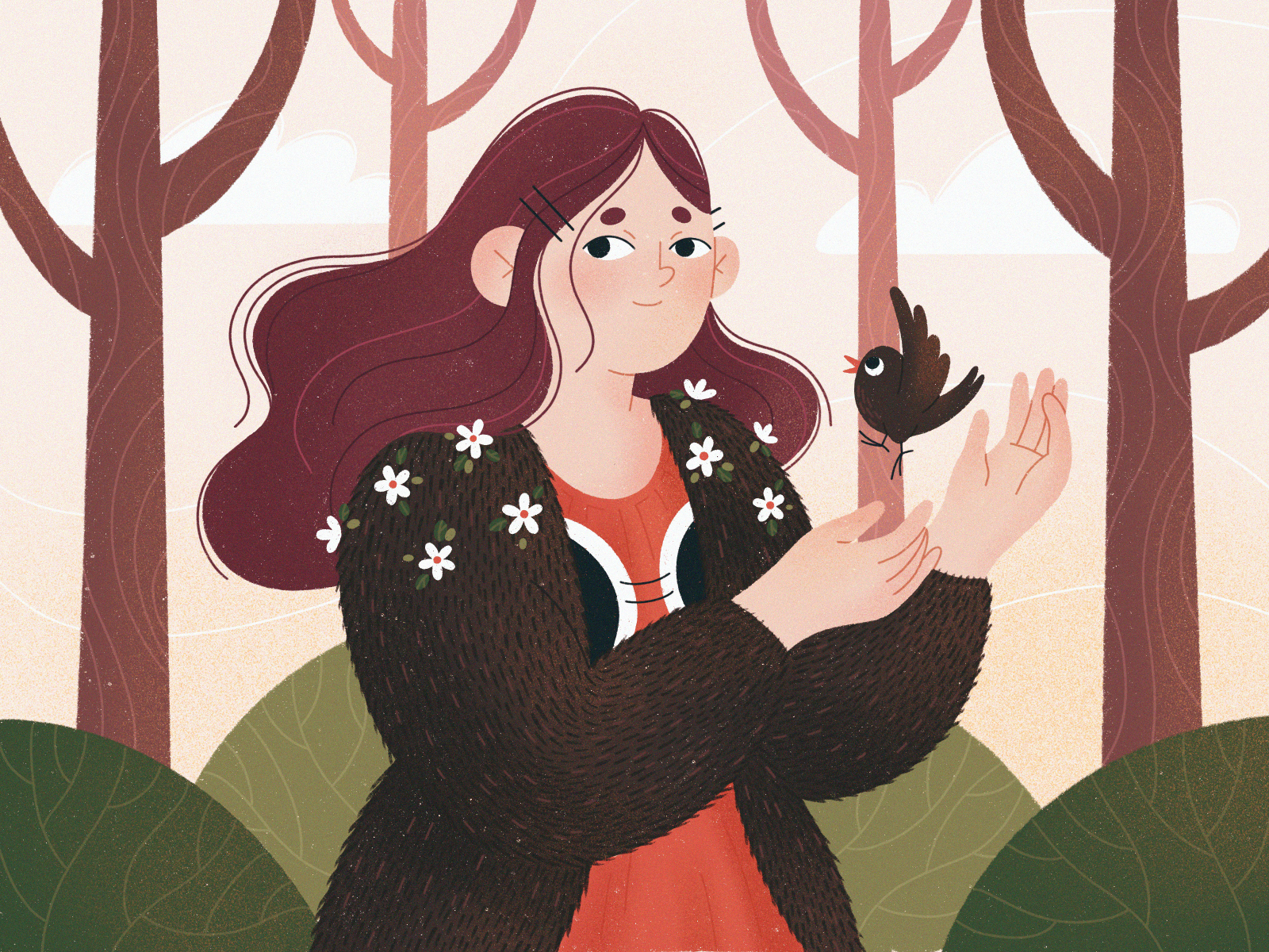 Girl from the woods by Tanya Shibalkova on Dribbble