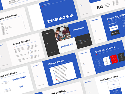 Brand guidelines for a consulting startup