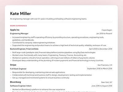 Resume Design - Orion cover letter design resume resume design resume writing