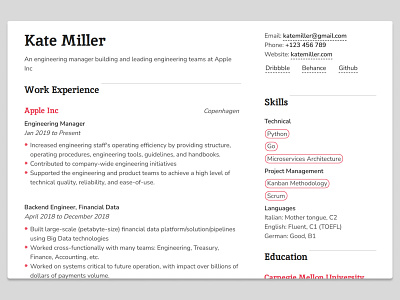Resume Design - Indus cover letter design inspiration minimal resume resume design unique