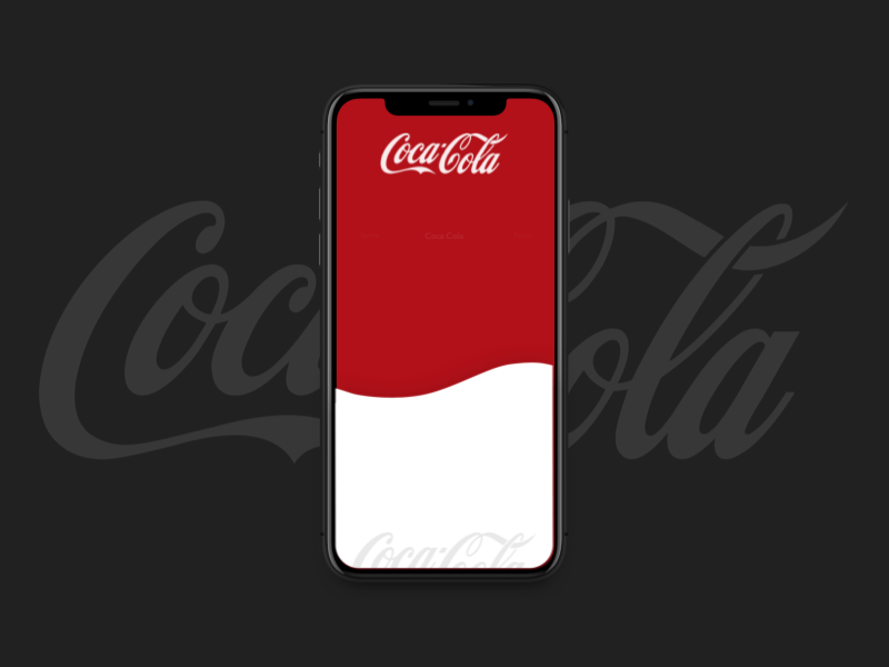 🥤 Coca-Cola Concept App Design