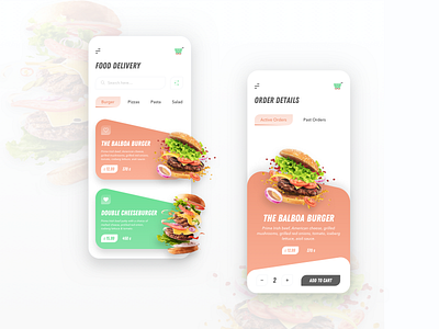 🍔 Food Delivery App Design Concept