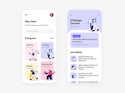 📚 Online Courses Mobile App Design app design concept design courses ios design learning app mobile mobile app mobile app design mobile design online courses online learning online platform