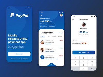 💳 PayPal iOS App Redesign Concept app app design concept concept app design concept ios ios app ios design mobile mobile design mobile ui pay payment payment app paypal redesign ui uiux