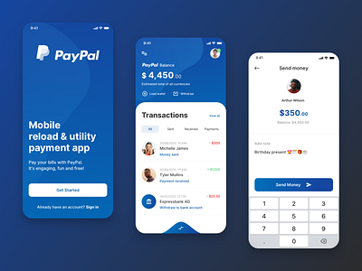 💳 PayPal iOS App Redesign Concept