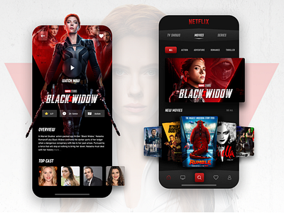🎬 Netflix App Redesign Concept app design concept concept app concept design ios design mobile mobile design movie movie app netflix netflix app redesign streaming app