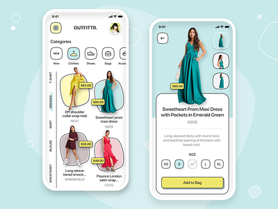 👗 Clothing E-Commerce App Design