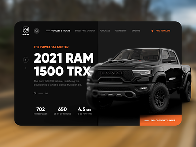 ♈ Dodge Ram - Auto Dealer Website Concept