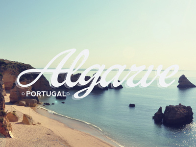 Algarve algarve holiday portugal typography
