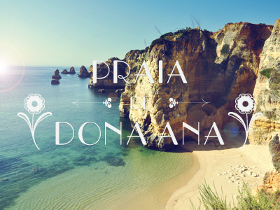 Praia de Dona Ana praia dona ana algarve portugal postcard holiday beach coast typography