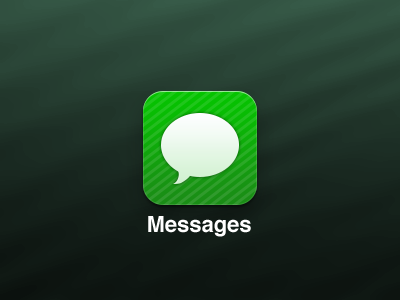 Simplified Messages iOS Icon apple icon ios ios6 messages retina simple