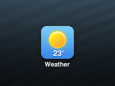 Simple Weather iOS Icon apple icon ios ios 7 ios7 retina simple simplified weather