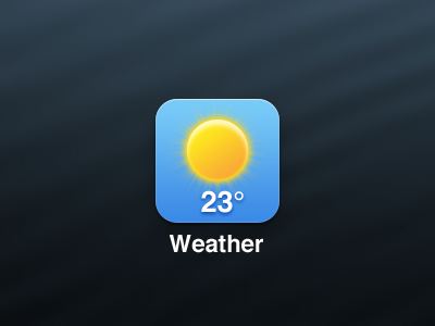 Simple Weather iOS Icon