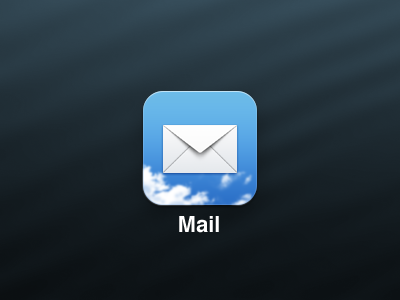 Simple Mail iOS Icon apple icon ios ios 6 mail retina simple simplified
