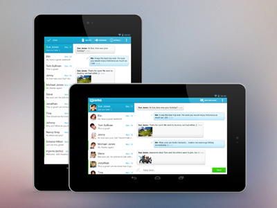 mysms android tablet app