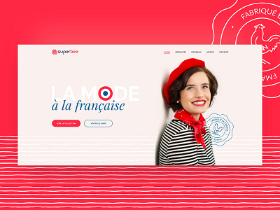WEBDESIGN / Mode à la française design typography ui web web design webdesign