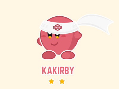 Kakirby character flat games kirby photoshop play stars