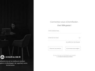 Domraider app sketch ui ux design