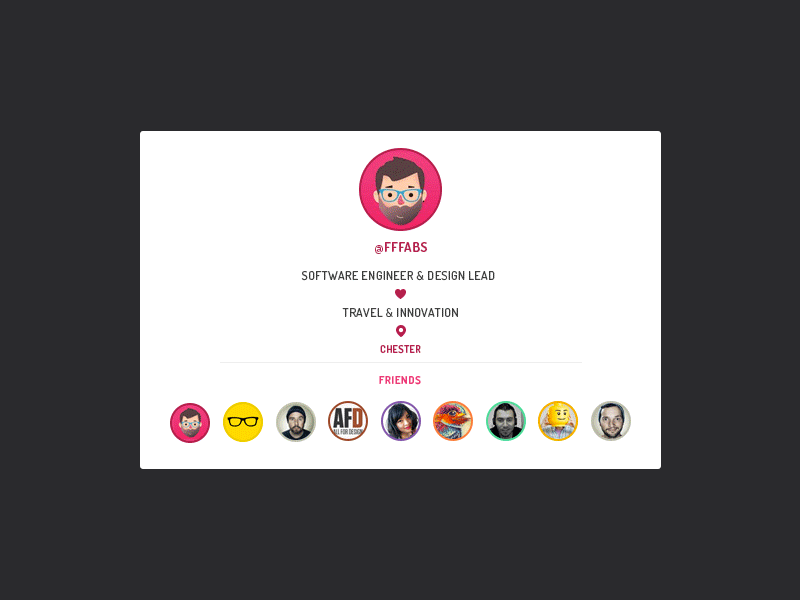 VCard Designer by Mike Ketfi 🤘 on Dribbble