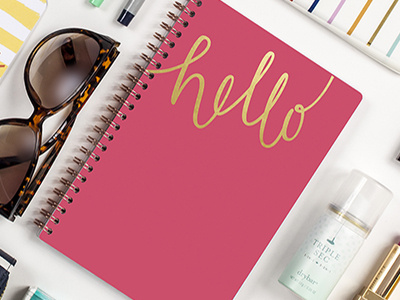 Hello Planner handlettering planer print typography